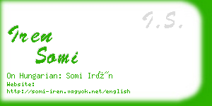 iren somi business card